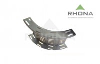 Curva vertical ranurada bajada 150x50mm