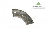 Curva horizontal ranurada 100x50mm