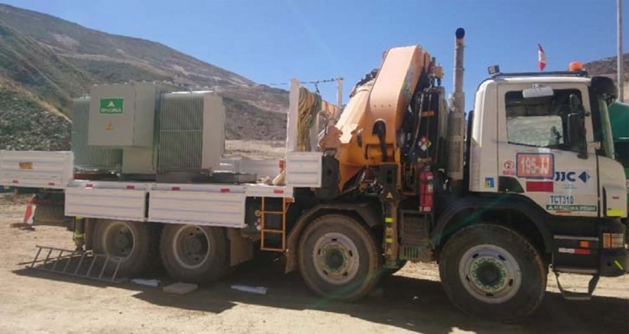 Transformadores de potencia Minera Cerro Verde